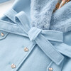 Adeline Fur Coat, Powder Blue - Coats - 5