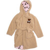 Cozy Switch Robe Reversible Sherpa & Printed Mink Robe with Appliqué, Irish Cream Teddy Bears - Robes - 1 - thumbnail