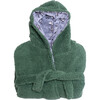 Cozy Switch Robe Reversible Glow in the Dark & Sherpa Robe for Kids, Katydid Skeleton Dino - Robes - 3