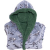 Cozy Switch Robe Reversible Glow in the Dark & Sherpa Robe for Kids, Katydid Skeleton Dino - Robes - 4