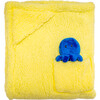 Cozy Switch Blanket Reversible Sherpa & Glow in the Dark Blanket with Plush Toy Pocket, Citrus Sea Life - Blankets - 2