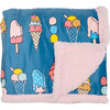Cozy Switch Blanket Reversible Sherpa & Mink Fleece Blanket with Embroidered Appliqué, Ballet Slipper  Ice Creams - Blankets - 4