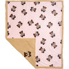Cozy Switch Blanket Reversible Sherpa & Mink Fleece Blanket with Embroidered Appliqué, Irish Cream Teddy Bears - Blankets - 2