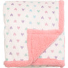 Cozy Switch Blanket Reversible Sherpa & Glow in the Dark Blanket with Plush Toy Pocket, Cosmos Pink Hearts - Blankets - 4