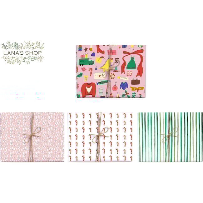 Maisonette Holiday Medley Exclusive Wrapping Paper - Gift Wraps - 3