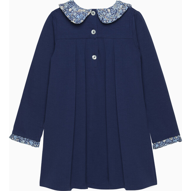 Violet Pie Crust Dress, Navy/Blue Strawberry Thief