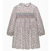Kids Edie Berry Smocked Dress, Berry Floral - Dresses - 1 - thumbnail