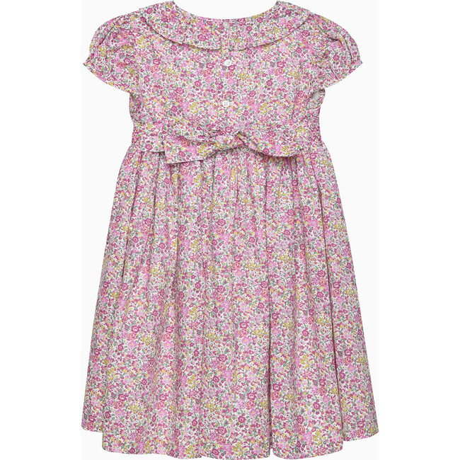 Emma & Georgina Smocked Dress, Bright Pink