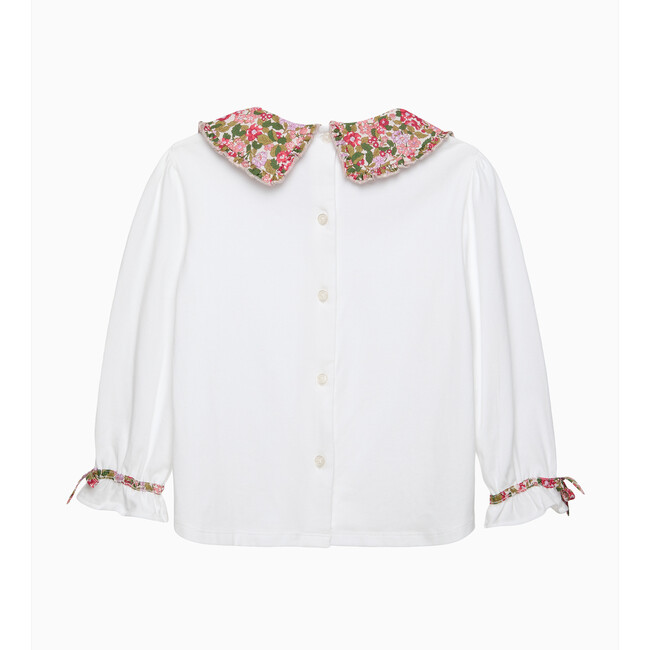 Hedgerow Pie Crust Jersey Blouse, Red Hedgerow