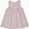 Duck Floral Cord Pinafore, Pink Ditsy Floral - Dresses - 2 - thumbnail