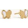 White Hudson Butterfly Studs - Earrings - 1 - thumbnail