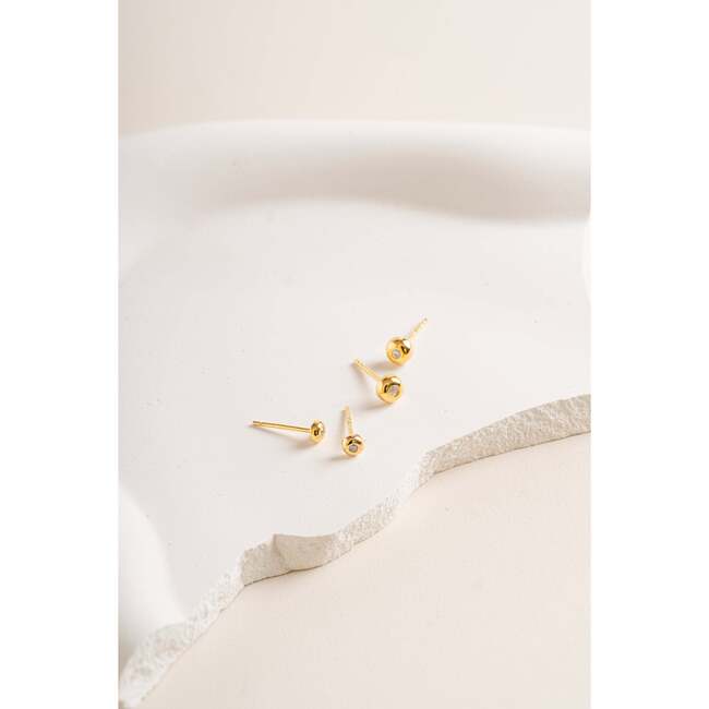 Twinkle Circle Studs - Mini - Earrings - 3