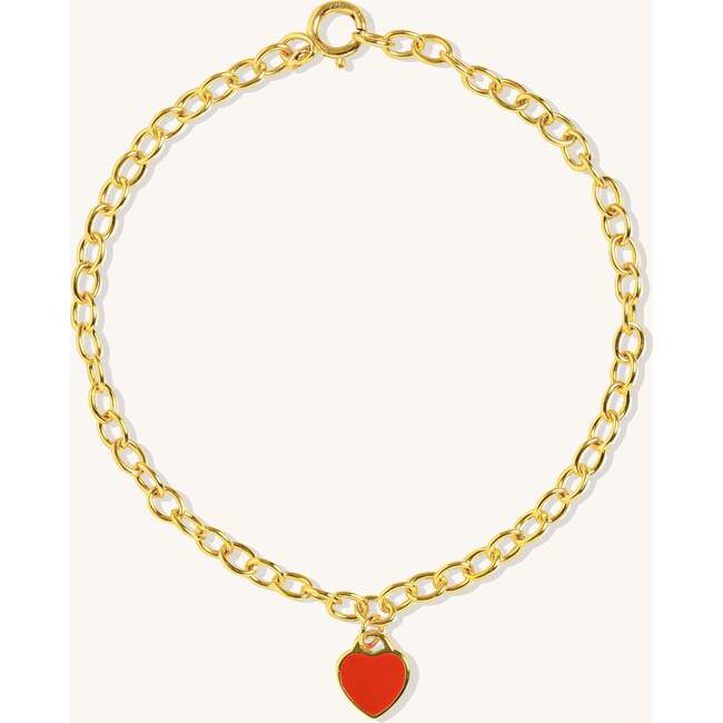 Red Central Heart Bracelet - Bracelets - 4
