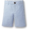 Organic Seersucker Short, Blue Seersucker - Shorts - 1 - thumbnail