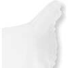 Brimmed Linen Baby Bonnet, Soft White Linen - Hats - 2 - thumbnail