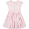 Organic Puff Sleeve Smocked Party Dress with Ruffle Collar, Pale Pink - Dresses - 2 - thumbnail