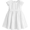 Organic Tulip Sleeve Swiss Dot Party Dress, White Swiss Dot - Dresses - 1 - thumbnail