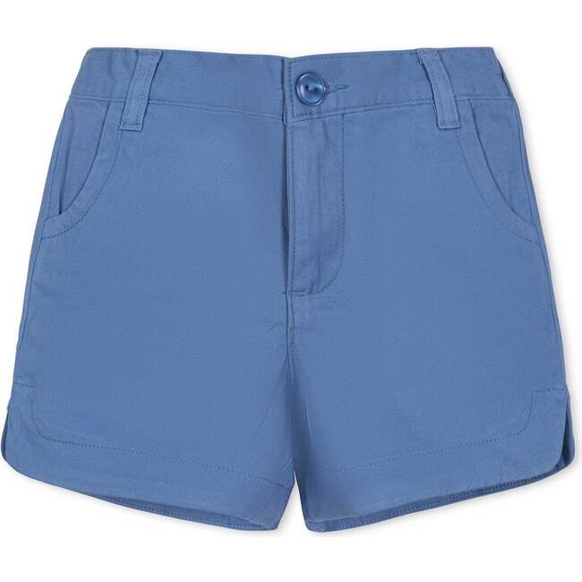 Organic Stretch Chino Pull-On Short, Coastal Blue - Shorts - 1