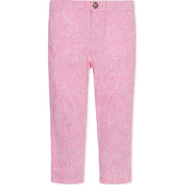 Linen Suit Pant, Rose Linen - Pants - 1