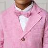 Classic Linen Bow Tie, Rose Linen - Bowties & Ties - 3 - thumbnail