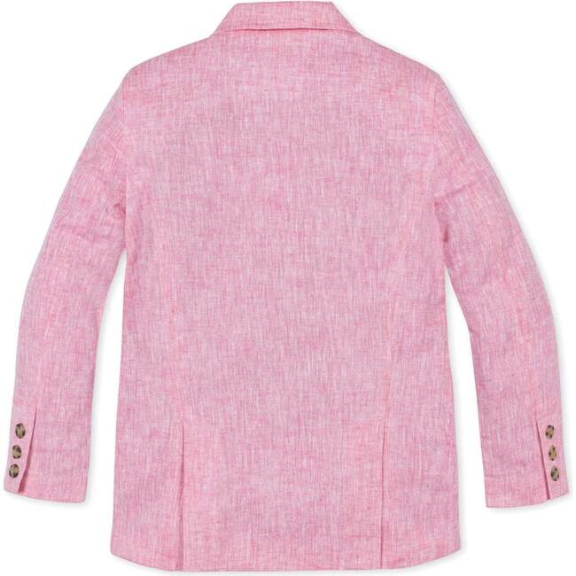 Linen Suit Jacket, Rose Linen - Blazers & Sport Coats - 2