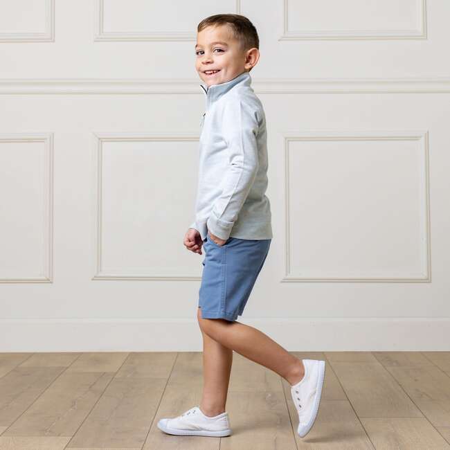 Organic Uniform Stretch Chino Short, Coastal Blue - Shorts - 4