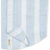 Linen Short Sleeve Button Down Shirt, Coastal Cottage Stripe - Button Downs - 2 - thumbnail