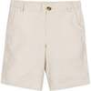 Organic Seersucker Short, Tonal Tan Seersucker - Shorts - 1 - thumbnail
