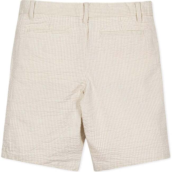 Organic Seersucker Short, Tonal Tan Seersucker - Shorts - 2