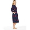 Solange Women's Popover Dress Navy Flower Embroidery, Navy - Dresses - 2