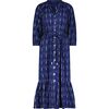 Juliette Women's shirtdress Indigo Blue Ikat, Indigo - Dresses - 1 - thumbnail