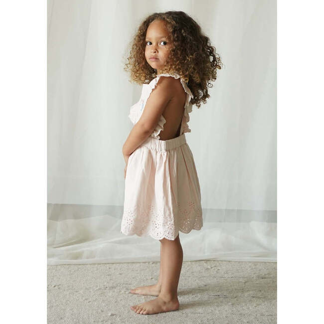 Chloé Corduroy Cotton Anglaise Dress Primrose