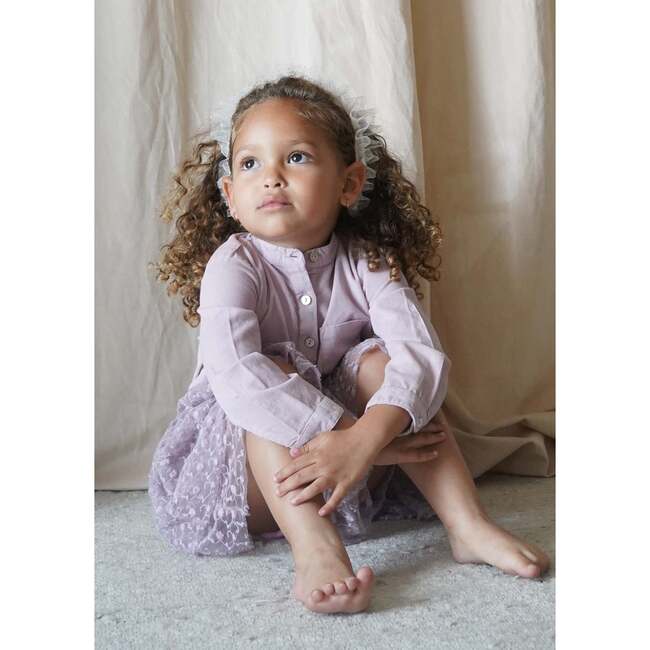 Mila Corduroy Long Sleeve Blouse Rosa