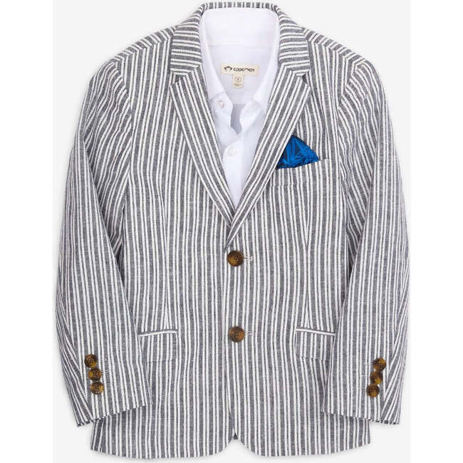 Sports Jacket, Navy Stripe