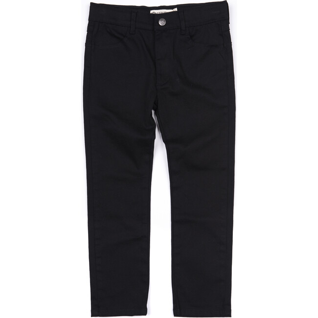 Skinny Twill Pant, Black