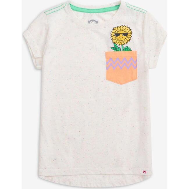 Pocket Tee, Speckled White