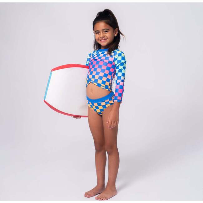 Oceana Rash Guard Set, Checkerboard - Two Pieces - 3
