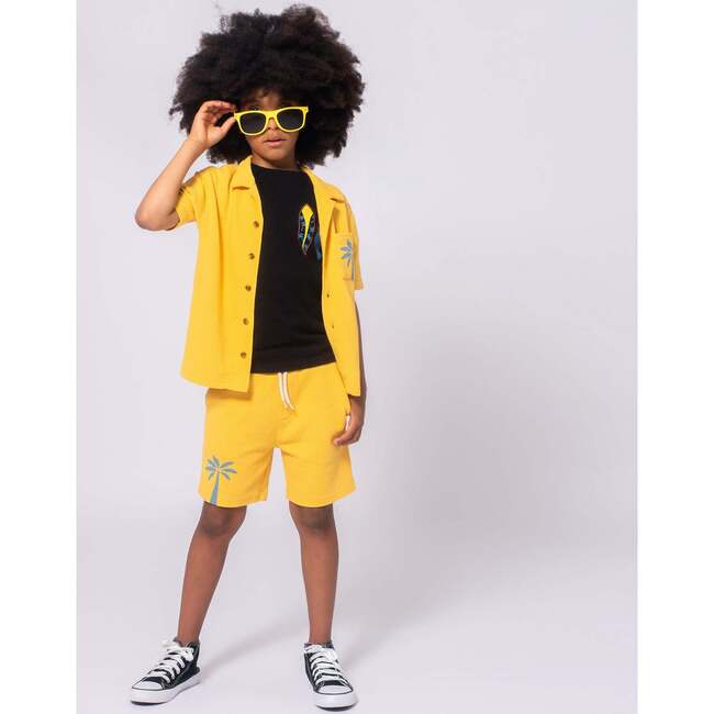 Resort Shirt, Yellow - Shirts - 3