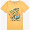 Graphic Short Sleeve Tee, Pale Yellow - T-Shirts - 1 - thumbnail