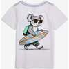 Graphic Short Sleeve Tee, White - T-Shirts - 2 - thumbnail