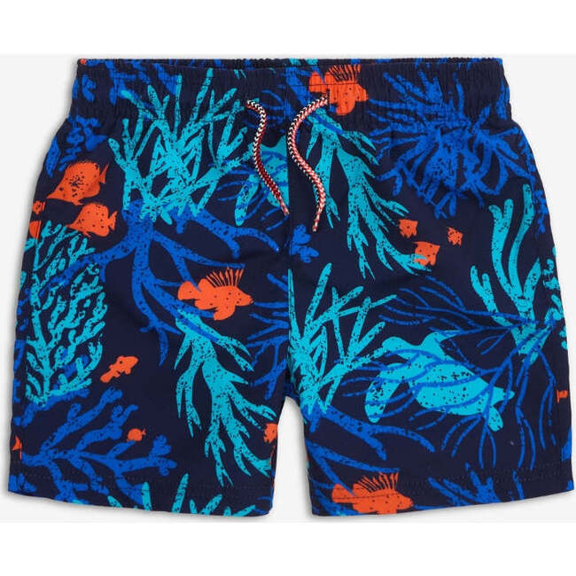 Mid Length Swim Trunks, Coral Reef