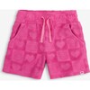 Girls Resort Shorts, Fuchsia - Shorts - 1 - thumbnail