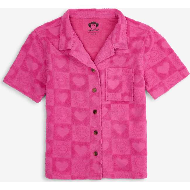 Girls Resort Shirt, Fuchsia