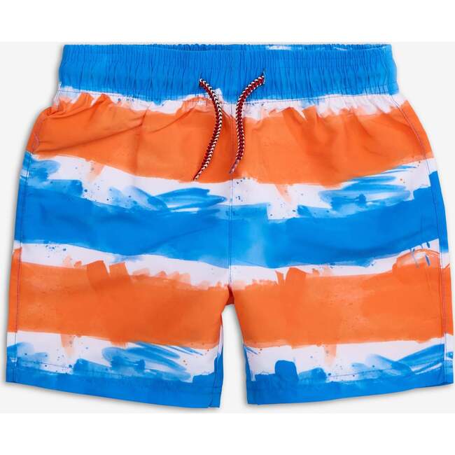 Mid Length Swim Trunks, Painter'S Stripe