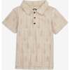 Fairbanks Polo, Taupe - Polo Shirts - 1 - thumbnail