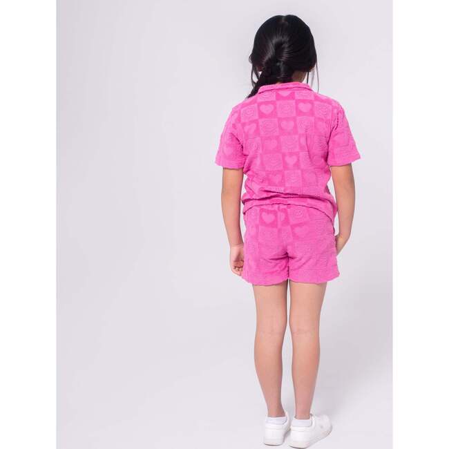 Girls Resort Shorts, Fuchsia - Shorts - 3