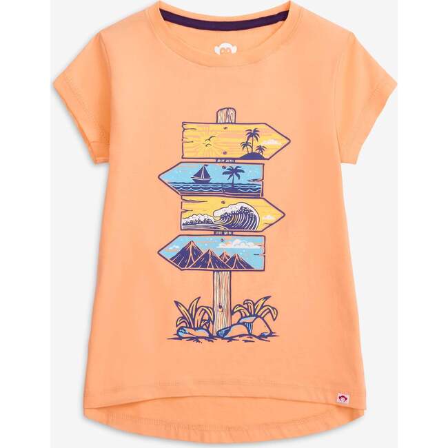 Circle Tee, Peach - T-Shirts - 1
