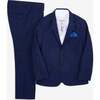 2-Pc Stretchy Mod Suit, Estate Blue - Suits & Separates - 1 - thumbnail
