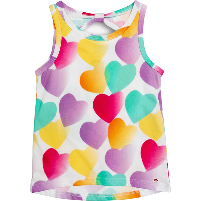 Hazel Print Tank Top, Happy Hearts