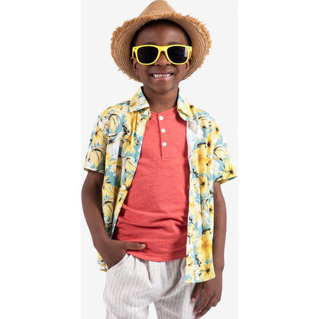 Day Party Print Shirt, Spring Bloom